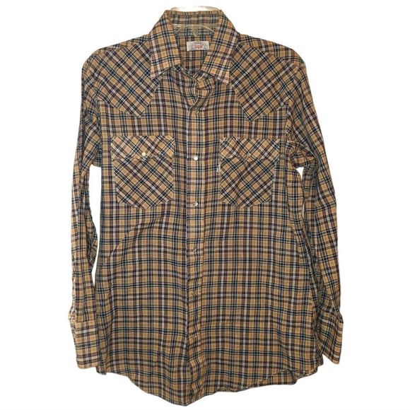 Levi's Tops - Levi's Plaid Western Button Down Shirt